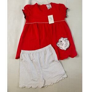 Ishtex‎ Bulldog Applique 2pc Shorts set NWT size 10